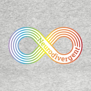 Neurodivergent Rainbow Infinity Autism Acceptance T-Shirt